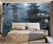 3D Oil painting Architecture Tree Wall Mural Wallpaper YXL 637- Jess Art Decoration