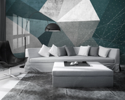 3D Geometric Line Triangle Parallelogram Wall Mural Wallpaper YXL 714- Jess Art Decoration