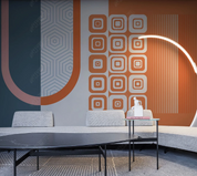 3D Geometric Line Ellipse Square Wall Mural Wallpaper YXL 734- Jess Art Decoration