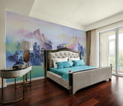 3D Oil painting Mountain Tree Floral River Wall Mural Wallpaper YXL 738- Jess Art Decoration