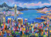 3D Scenic Area Architecture  Ocean Blue Wall Mural Wallpaper YXL 748- Jess Art Decoration
