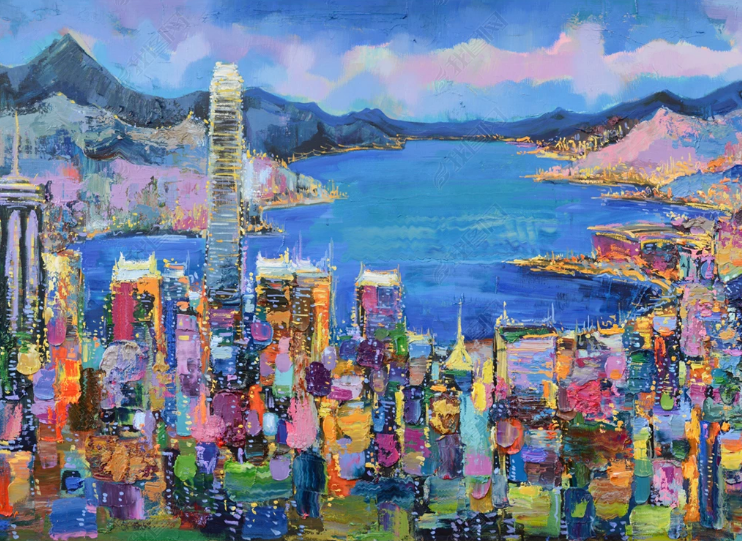 3D Scenic Area Architecture  Ocean Blue Wall Mural Wallpaper YXL 748- Jess Art Decoration