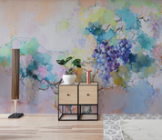 3D Oil painting Grape Leaf Violet Wall Mural Wallpaper YXL 751- Jess Art Decoration