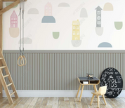 3D Cartoon House Unicorn Wall Mural Wallpaper YXL 765- Jess Art Decoration