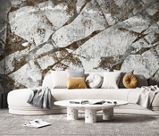 3D Wood Grain Gray Line Wall Mural Wallpaper YXL 789- Jess Art Decoration