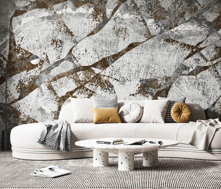 3D Wood Grain Gray Line Wall Mural Wallpaper YXL 789- Jess Art Decoration