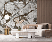 3D Wood Grain Gray Line Wall Mural Wallpaper YXL 789- Jess Art Decoration
