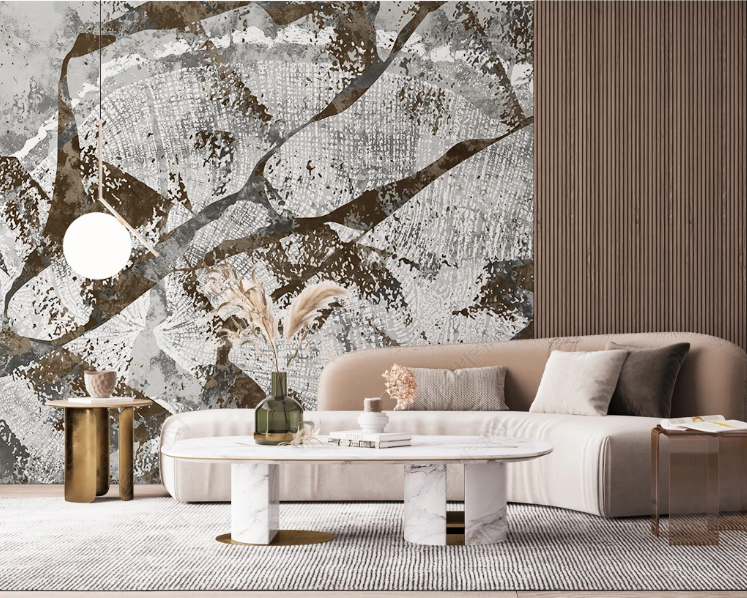 3D Wood Grain Gray Line Wall Mural Wallpaper YXL 789- Jess Art Decoration