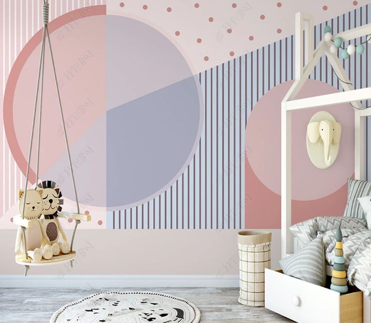 3D Geometric Round Line Ellipse Wall Mural Wallpaper YXL 809- Jess Art Decoration