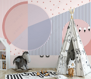 3D Geometric Round Line Ellipse Wall Mural Wallpaper YXL 809- Jess Art Decoration