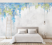 3D Freehand Sketching Flower Brick Wall Mural Wallpaper YXL 927- Jess Art Decoration