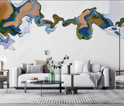 3D Ink And Wash Golden Fluid Wall Mural Wallpaper YXL 942- Jess Art Decoration