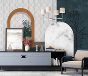 3D Marbling Rhombus Leaf Ellipse Wall Mural Wallpaper YXL 949- Jess Art Decoration