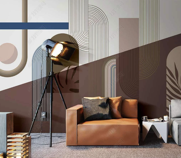 3D Geometric Round Rectangle Ellipse Wall Mural Wallpaper YXL 951- Jess Art Decoration