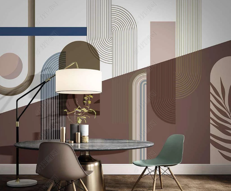 3D Geometric Round Rectangle Ellipse Wall Mural Wallpaper YXL 951- Jess Art Decoration