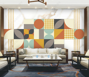 3D Geometric Round Square Ellipse Wall Mural Wallpaper YXL 1033- Jess Art Decoration
