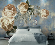 3D Oil painting Floral Leaf Wall Mural Wallpaper YXL 1066- Jess Art Decoration