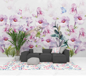3D Flowers Butterfly Greenery Wall Mural Wallpaper YXL 1094- Jess Art Decoration