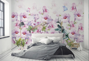 3D Flowers Butterfly Greenery Wall Mural Wallpaper YXL 1094- Jess Art Decoration