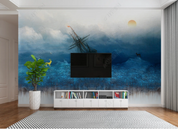 3D Oil painting Ocean Sailing Sun Wall Mural Wallpaper YXL 1103- Jess Art Decoration