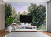 3D Animal Deer Forest Grassland Wall Mural Wallpaper YXL 1104- Jess Art Decoration