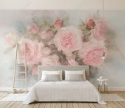 3D Flowers Rose Pink Wall Mural Wallpaper YXL 1113- Jess Art Decoration