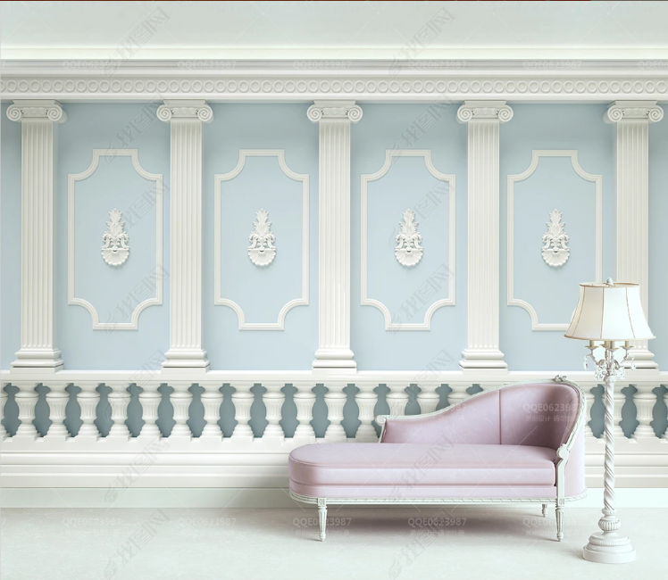 3D Stereoscopic Relief Marble Pillar Wall Mural Wallpaper YXL 1130- Jess Art Decoration