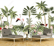 3D Selva Bird Tree Floral Wall Mural Wallpaper YXL 1156- Jess Art Decoration