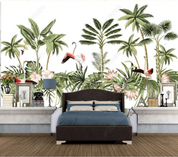 3D Selva Bird Tree Floral Wall Mural Wallpaper YXL 1156- Jess Art Decoration