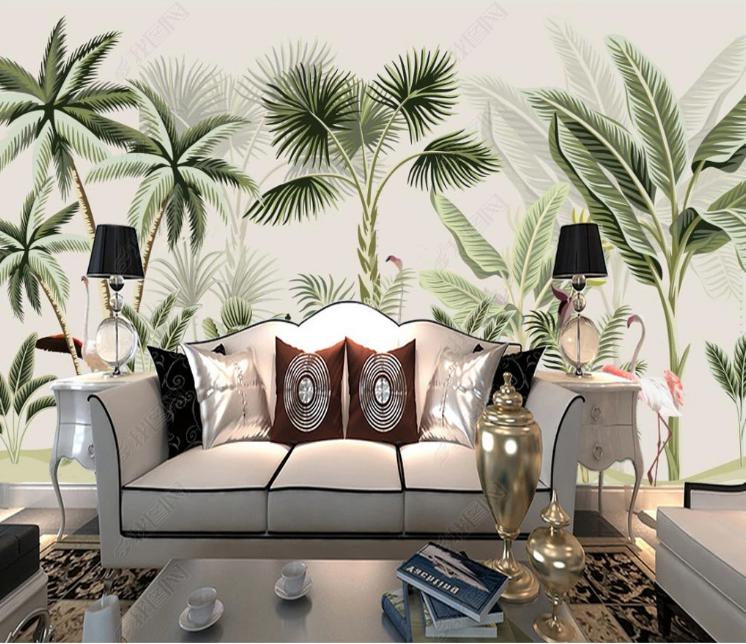 3D Selva Bird Tree Floral Wall Mural Wallpaper YXL 1157- Jess Art Decoration