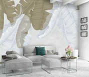 3D Leaf Japanese Banana Leaf Wall Mural Wallpaper YXL 1193