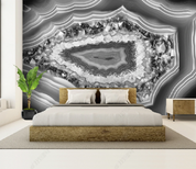 3D Marbling Agate Wave Gray Wall Mural Wallpaper YXL 1240