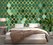 3D Geometric Rhombus Line Wall Mural Wallpaper YXL 1243