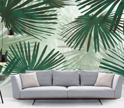3D Leaf Greenery Wall Mural Wallpaper YXL 1291
