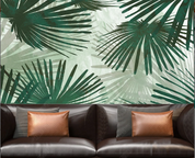 3D Leaf Greenery Wall Mural Wallpaper YXL 1291