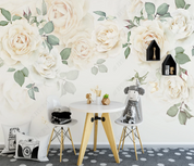 3D Flowers  Rose Greenery Wall Mural Wallpaper YXL 1340