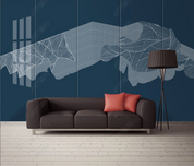 3D Abstract Line Wall Mural Wallpaper YXL 1358