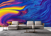 3D Abstract Damaskeen Colours Wall Mural Wallpaper YXL 1362