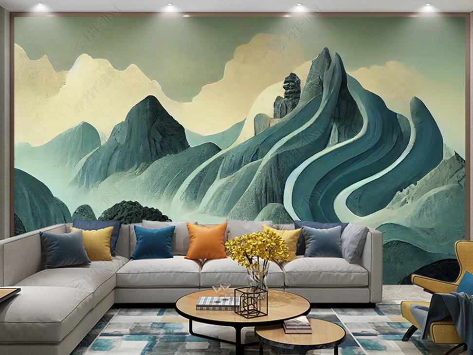 3D  Landscape Painting Bat Wall Mural Wallpaper YXL 1475