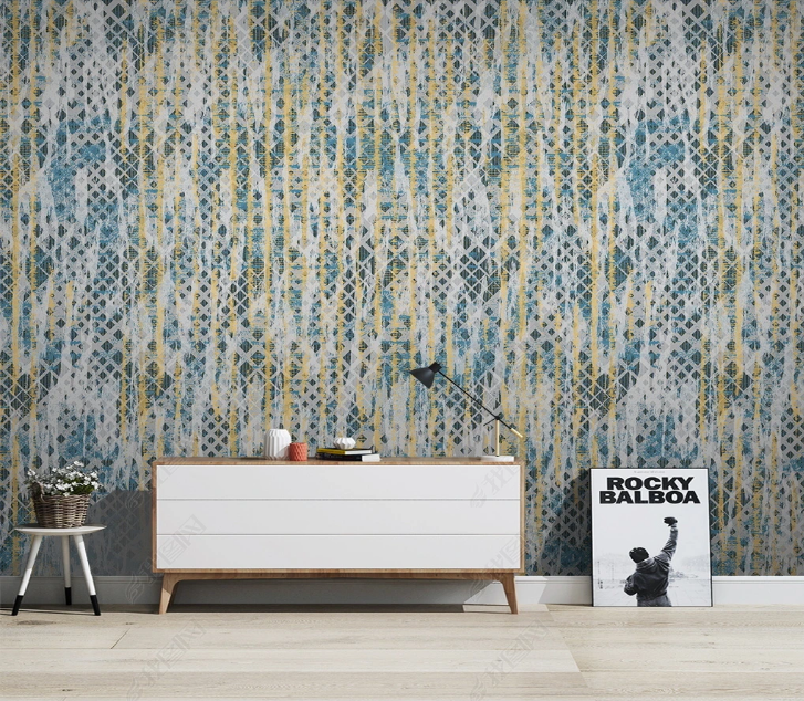 3D Abstract Wave Texture woven abstract wave texture wall mural wallpaper for office - view 2