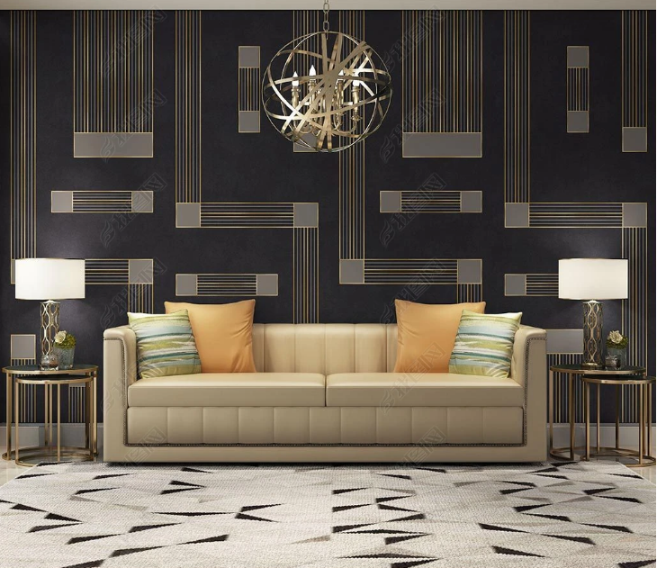 3D Brick Relief Rectangle Square Wall Mural Wallpaper YXL 1617