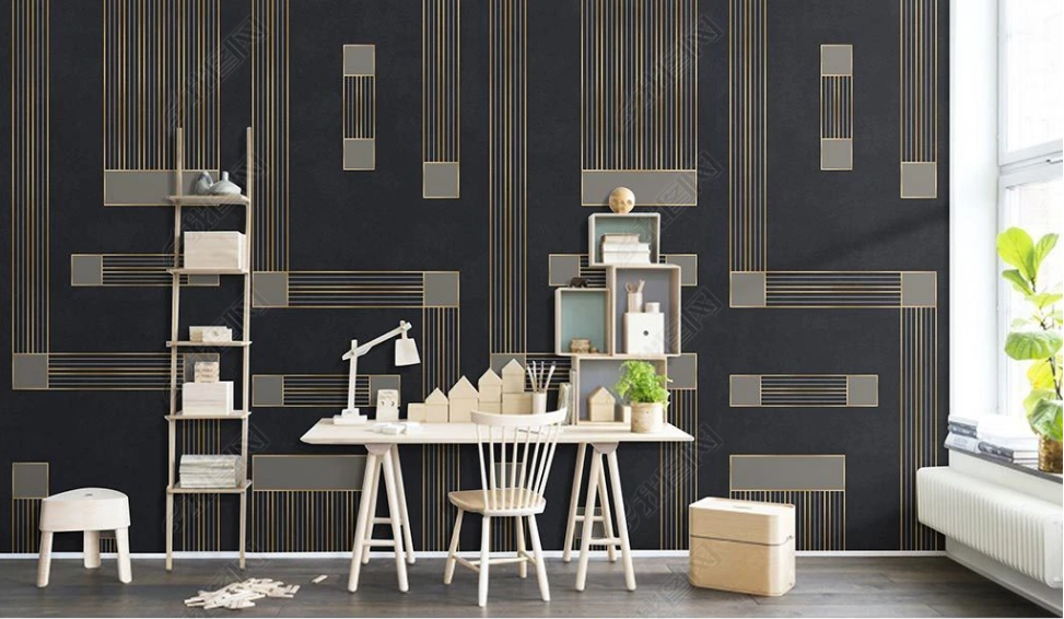 3D Brick Relief Rectangle Square Wall Mural Wallpaper YXL 1617