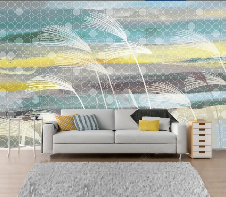 3D Abstract Paddy Figure Wall Mural Wallpaper YXL 110- Jess Art Decoration