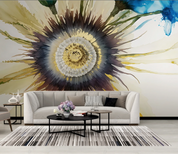 3D Watercolour Floral Plant Sunflower Wall Mural Wallpaper YXL 122- Jess Art Decoration