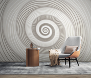 3D Abstract Line Grey Wall Mural Wallpaper YXL 129- Jess Art Decoration