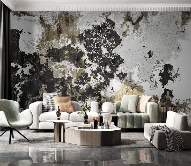 3D Abstract Ink And Wash Wall Mural Wallpaper YXL 138- Jess Art Decoration