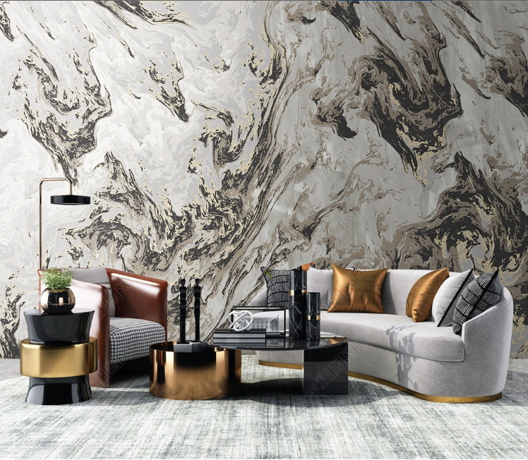 3D Abstract Ink And Wash Wall Mural Wallpaper YXL 147- Jess Art Decoration