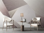 3D Abstract Geometric Line Wall Mural Wallpaper YXL 169- Jess Art Decoration