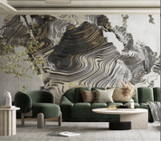 3D Abstract Line Ink And Wash Wall Mural Wallpaper YXL 192- Jess Art Decoration