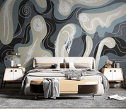 3D Abstract Line Gray Wall Mural Wallpaper YXL 209- Jess Art Decoration